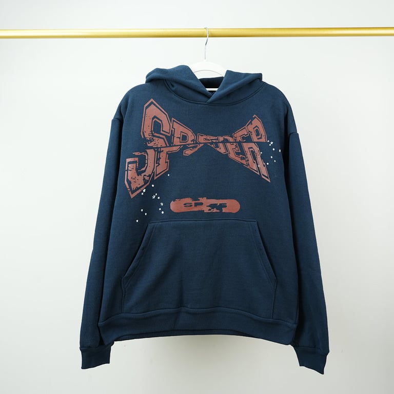 Sp5der Adult Hoodie Navy - 4