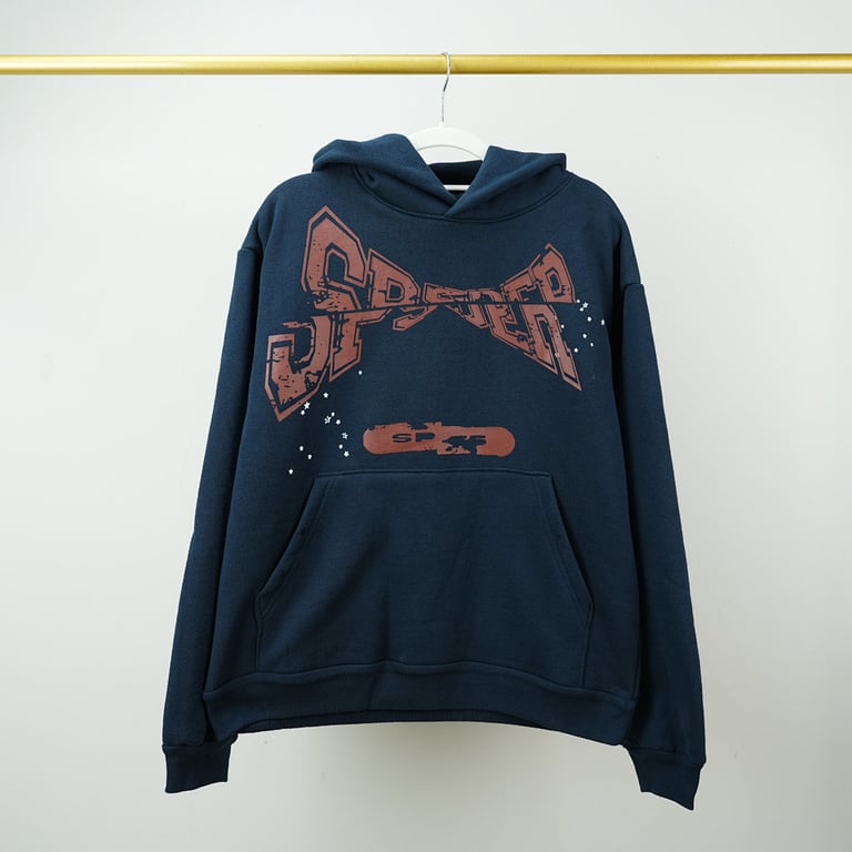 Sp5der Adult Hoodie Navy - 5