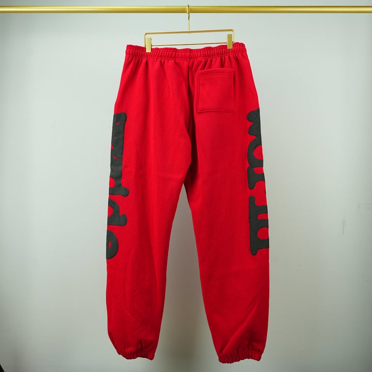 Sp5der Beluga Sweatpants Red - 13