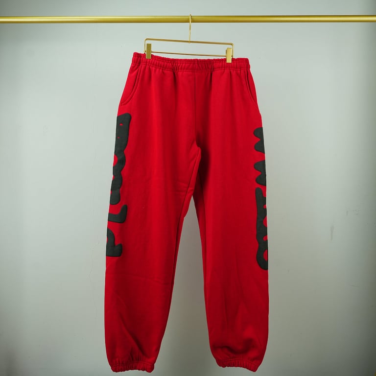 Sp5der Beluga Sweatpants Red - 4