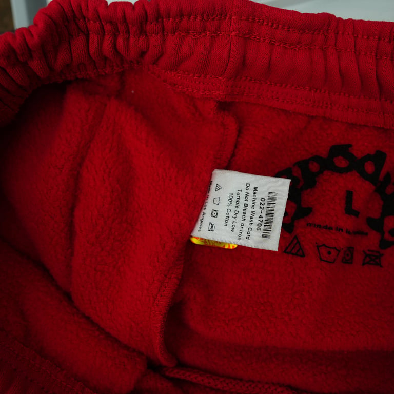 Sp5der Beluga Sweatpants Red - 6