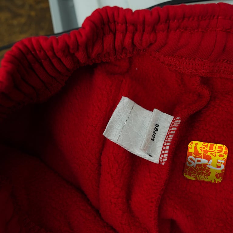 Sp5der Beluga Sweatpants Red - 7