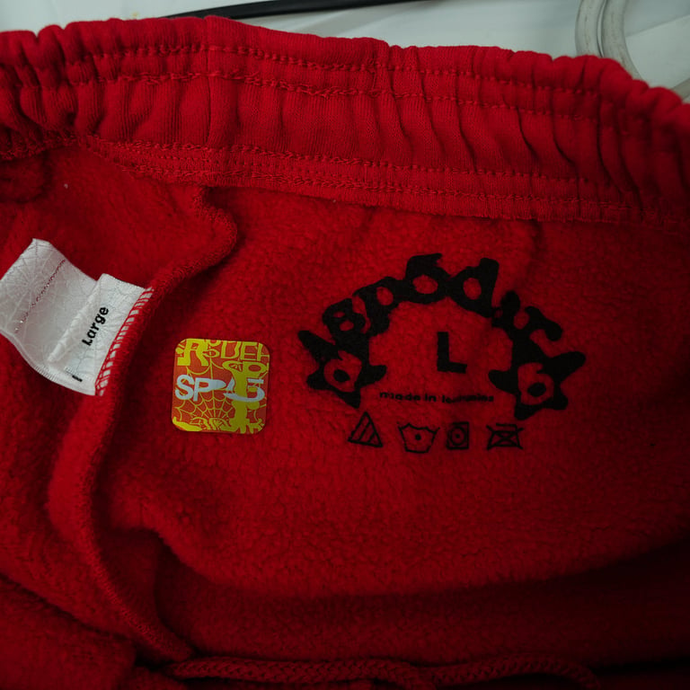 Sp5der Beluga Sweatpants Red - 8