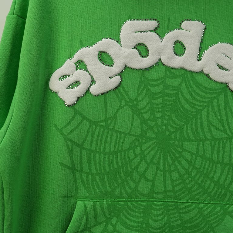 Sp5der Web Hoodie Green - 30