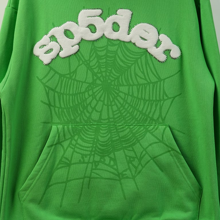 Sp5der Web Hoodie Green - 31