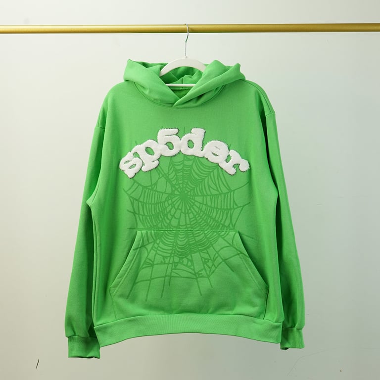 Sp5der Web Hoodie Green - 33
