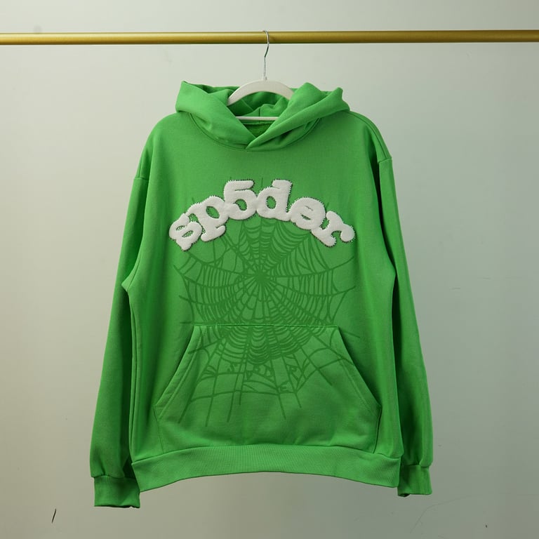 Sp5der Web Hoodie Green - 35