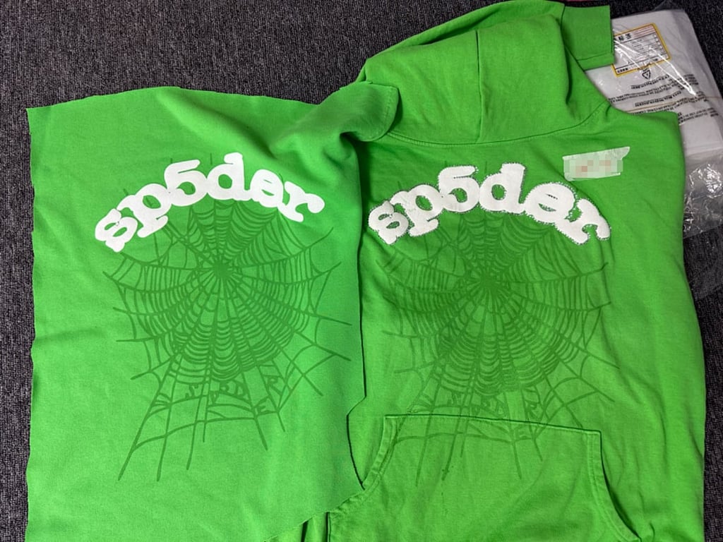 Sp5der Web Hoodie Green - 36
