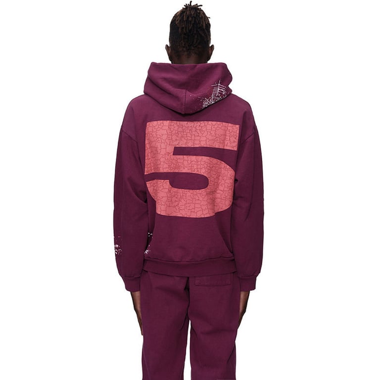 Sp5der Nocturnal Highway Hoodie Dark Purple - 3