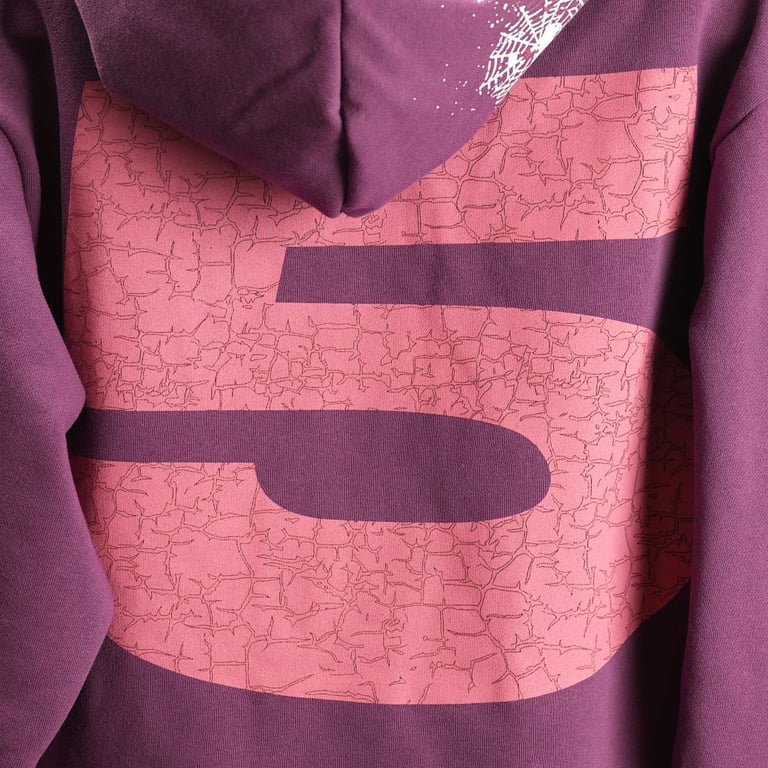 Sp5der Nocturnal Highway Hoodie Dark Purple - 25