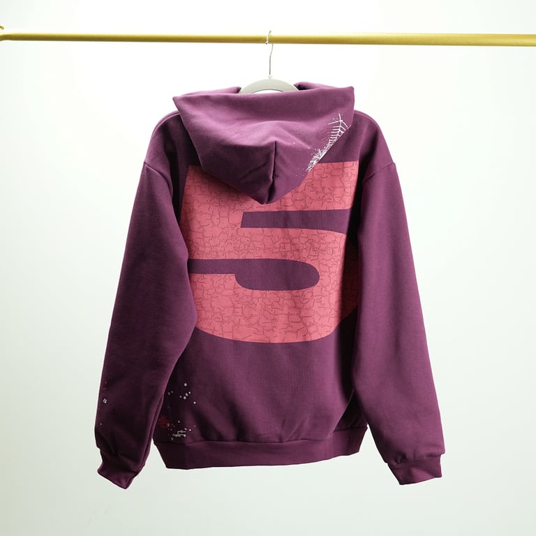 Sp5der Nocturnal Highway Hoodie Dark Purple - 27