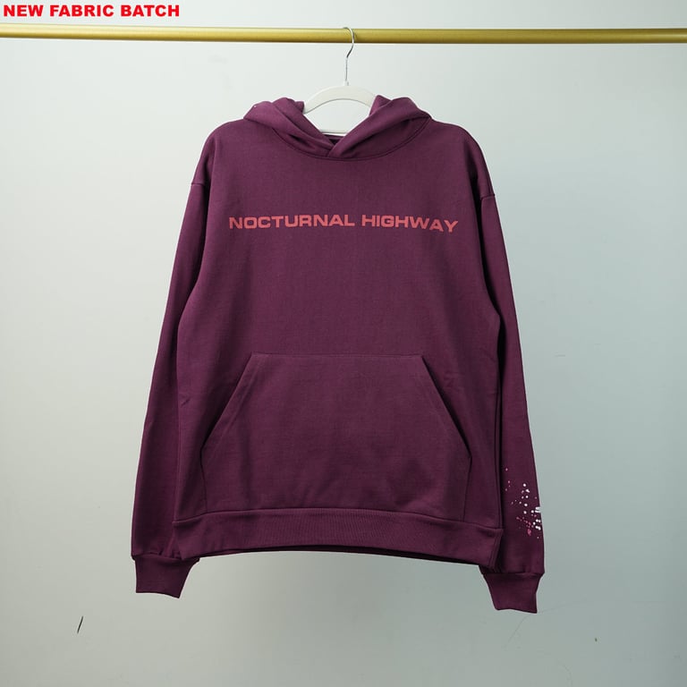 Sp5der Nocturnal Highway Hoodie Dark Purple - 32