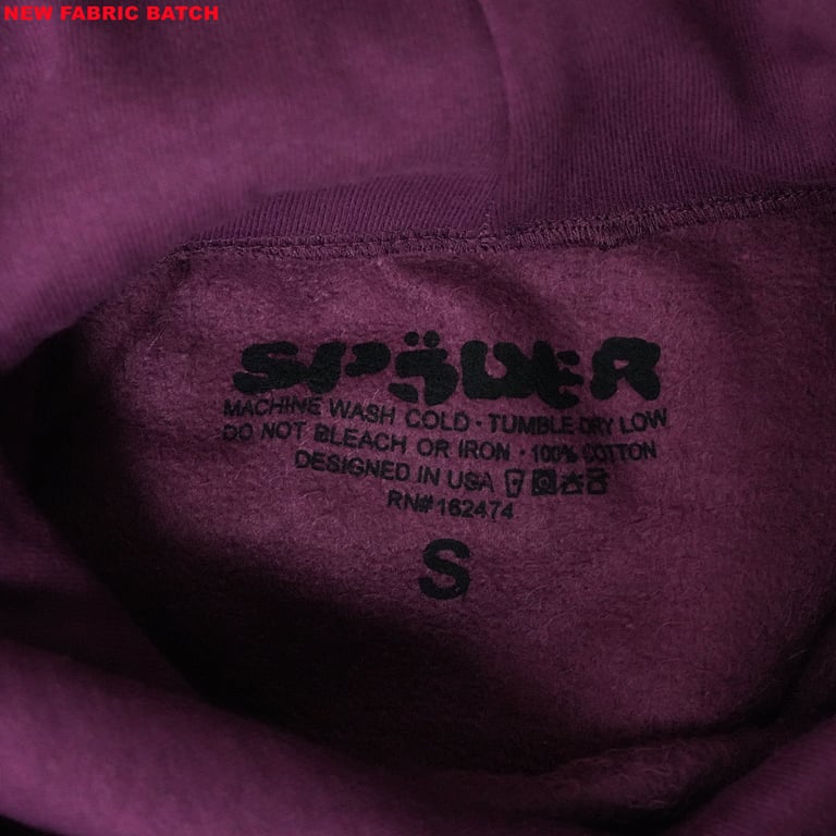 Sp5der Nocturnal Highway Hoodie Dark Purple - 33