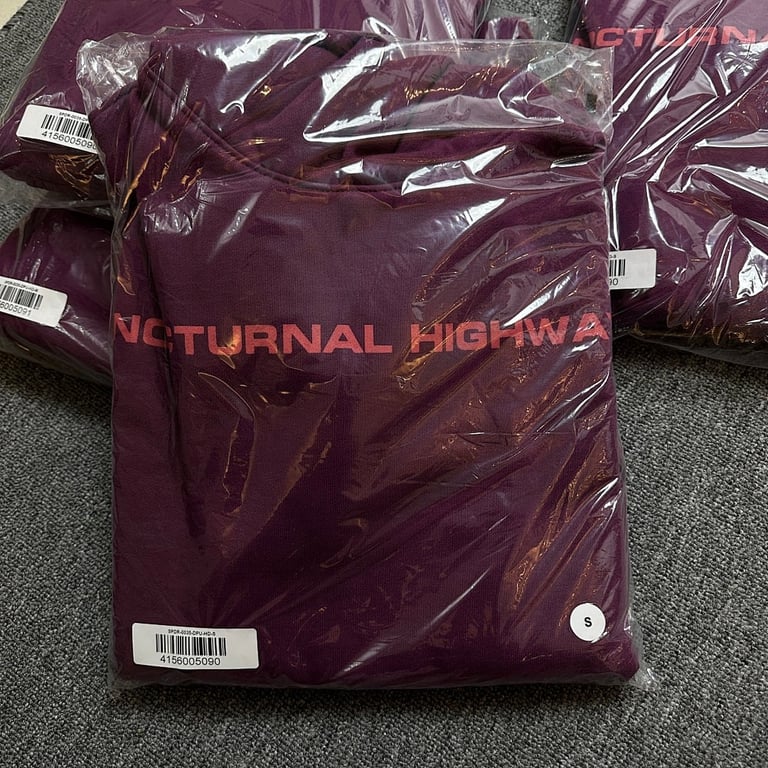 Sp5der Nocturnal Highway Hoodie Dark Purple - 5