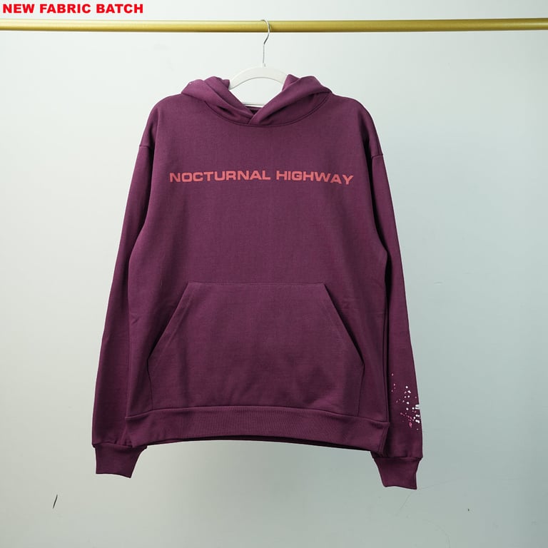 Sp5der Nocturnal Highway Hoodie Dark Purple - 53