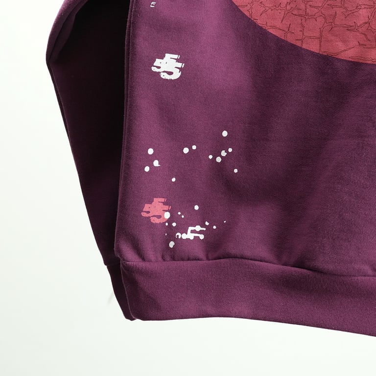 Sp5der Nocturnal Highway Hoodie Dark Purple - 60