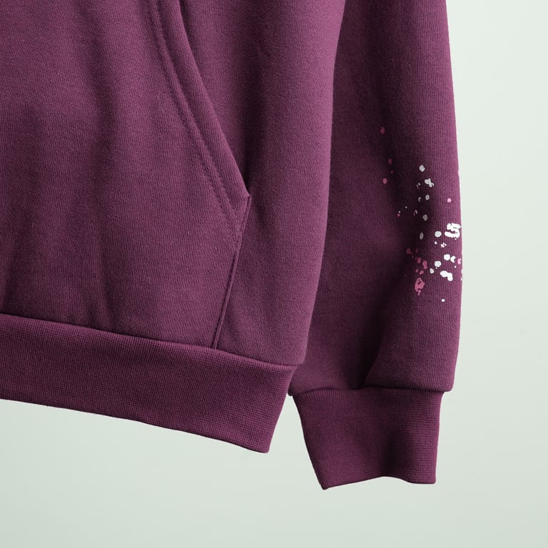 Sp5der Nocturnal Highway Hoodie Dark Purple - 63