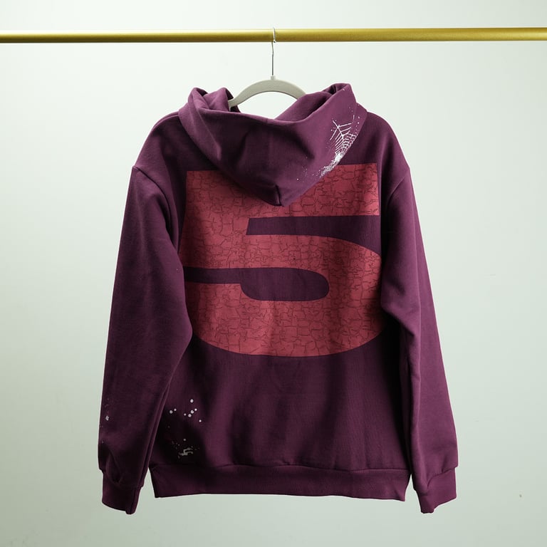 Sp5der Nocturnal Highway Hoodie Dark Purple - 65