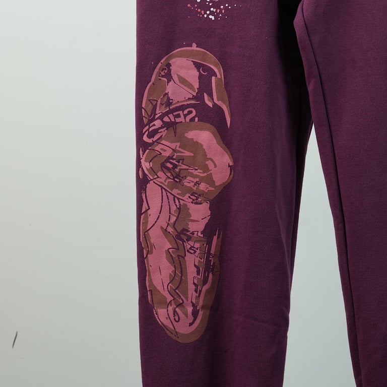 Sp5der Nocturnal Highway Sweatpant Dark Purple - 13