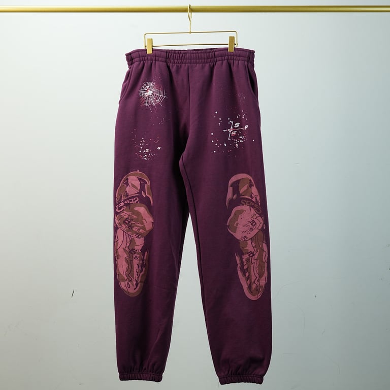 Sp5der Nocturnal Highway Sweatpant Dark Purple - 18