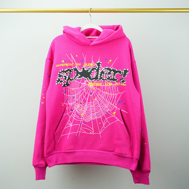 Sp5der P*NK V2 Hoodie Pink - 12