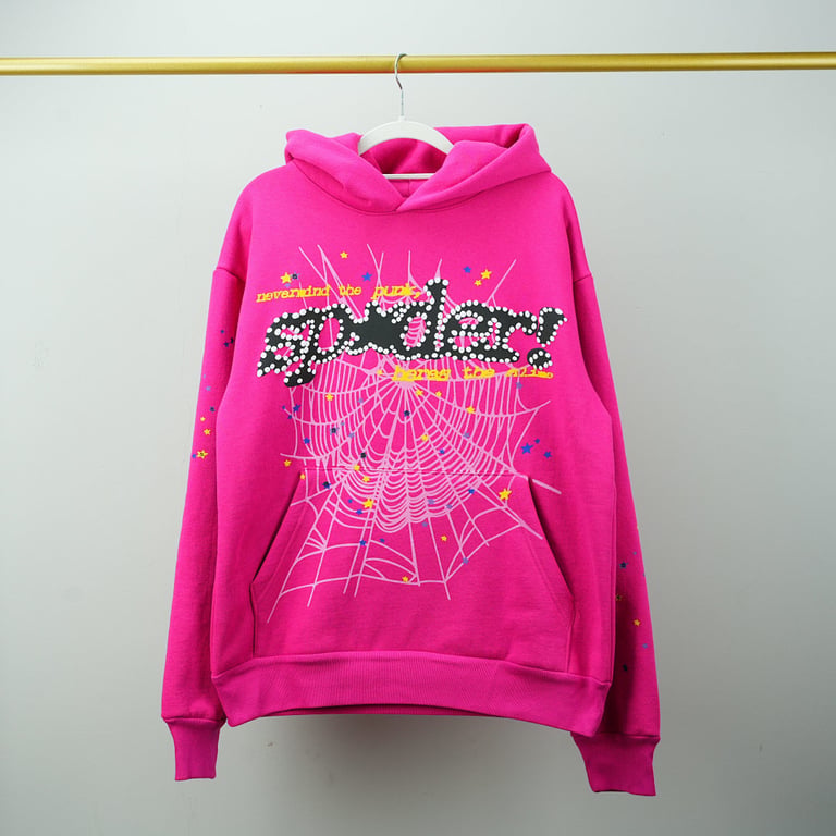 Sp5der P*NK V2 Hoodie Pink - 13