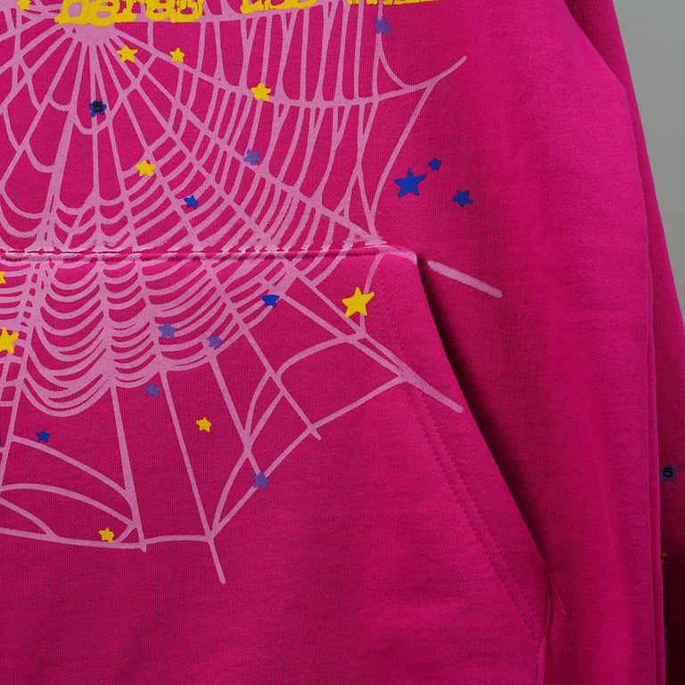Sp5der P*NK V2 Hoodie Pink - 7