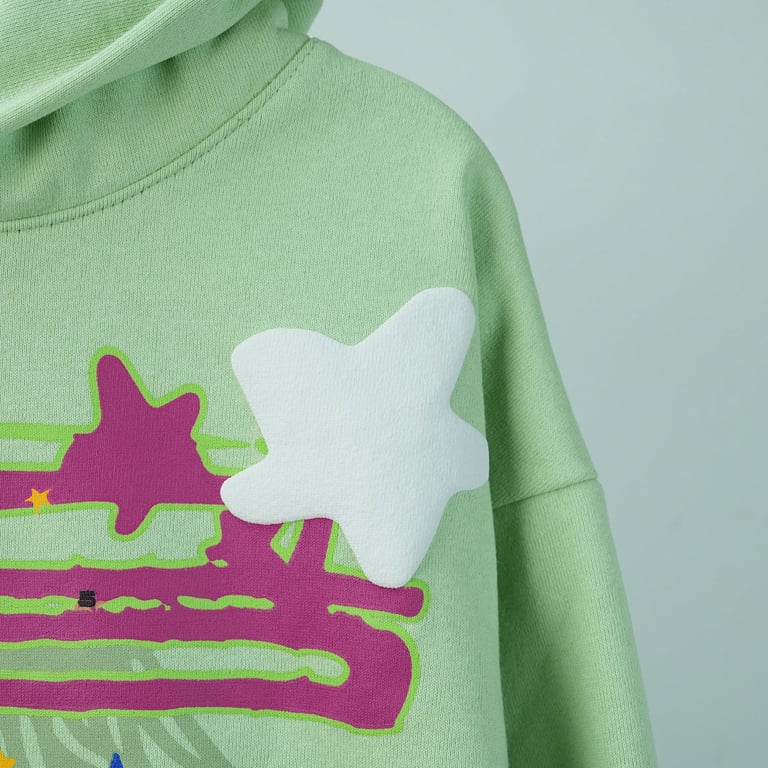 Sp5der SP5 Mint Hoodie - 13