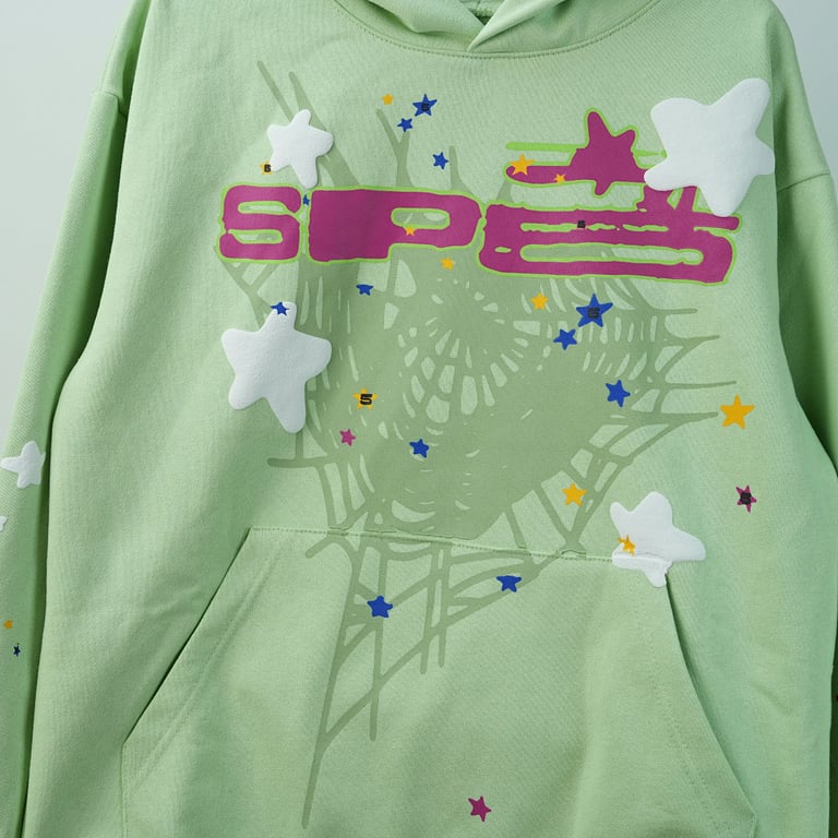 Sp5der SP5 Mint Hoodie - 19