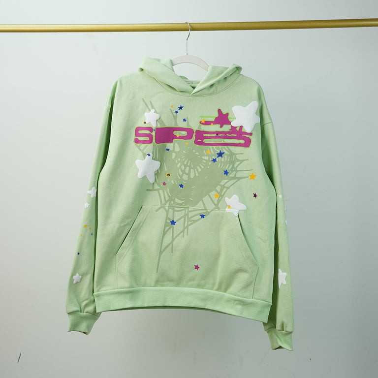 Sp5der SP5 Mint Hoodie - 21