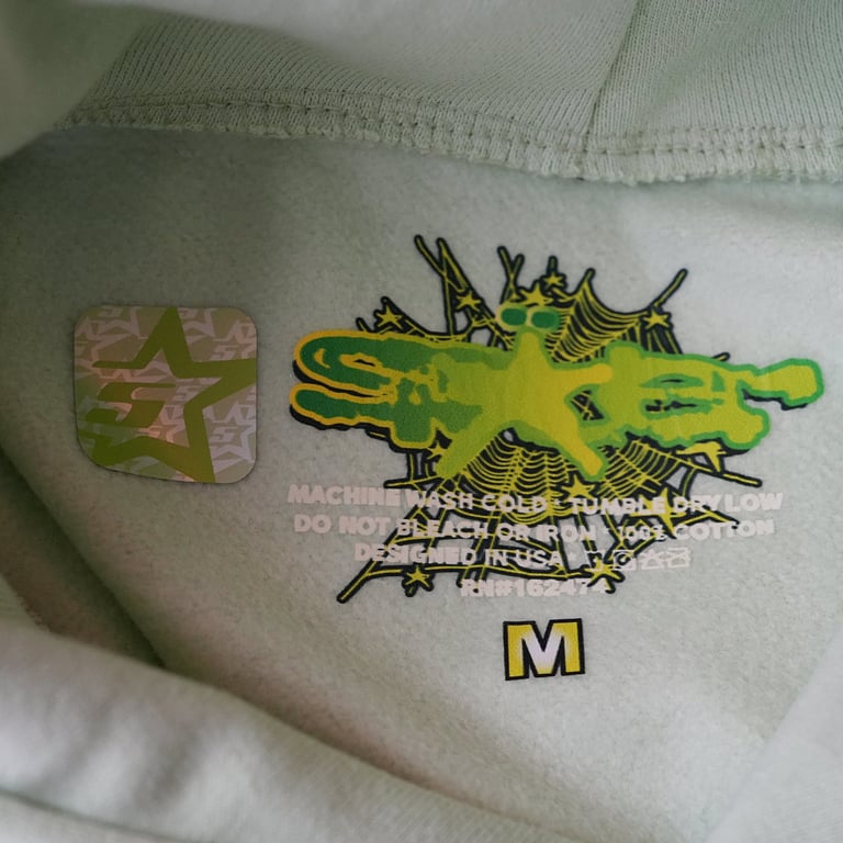 Sp5der SP5 Mint Hoodie - 4
