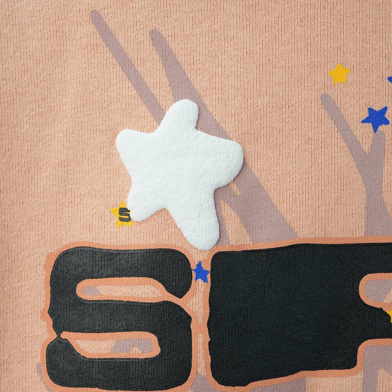 Sp5der SP5 Bellini Hoodie Peach - 13