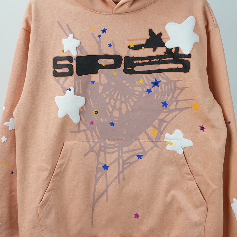 Sp5der SP5 Bellini Hoodie Peach - 15