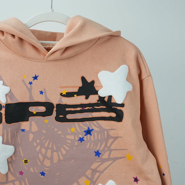 Sp5der SP5 Bellini Hoodie Peach - 16