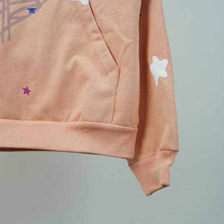 Sp5der SP5 Bellini Hoodie Peach - 18