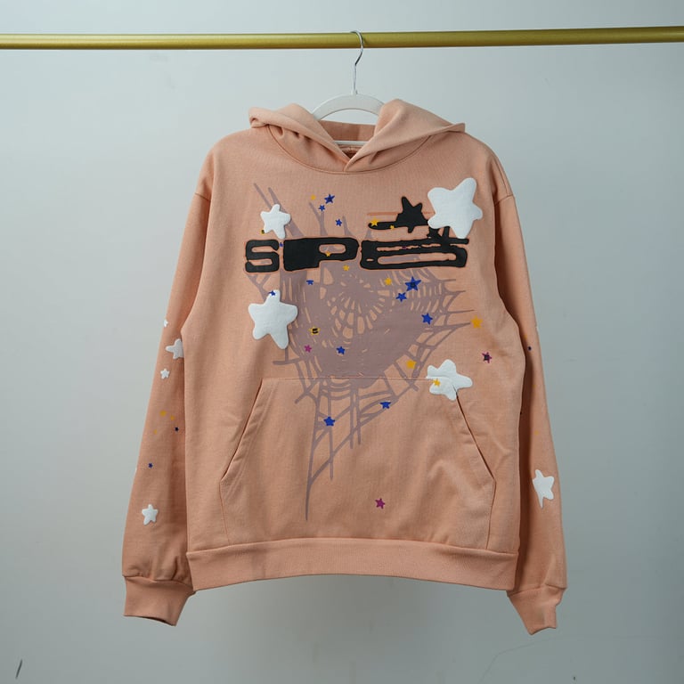 Sp5der SP5 Bellini Hoodie Peach - 20