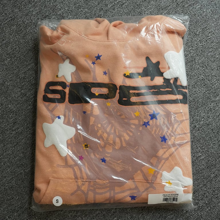 Sp5der SP5 Bellini Hoodie Peach - 22