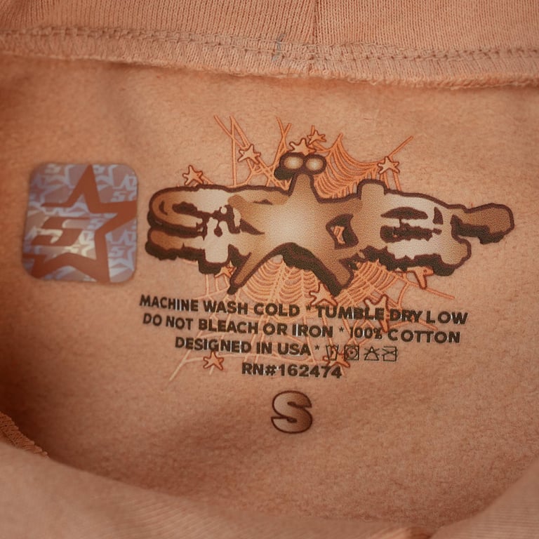 Sp5der SP5 Bellini Hoodie Peach - 4