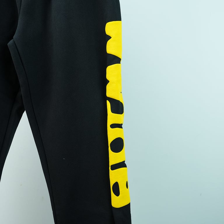 Sp5der Beluga Sweatpants Onyx/Yellow - 11