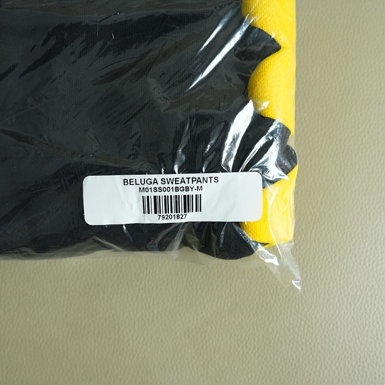 Sp5der Beluga Sweatpants Onyx/Yellow - 14