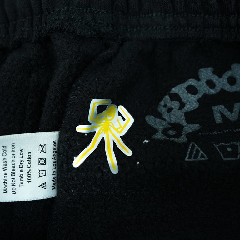 Sp5der Beluga Sweatpants Onyx/Yellow - 4