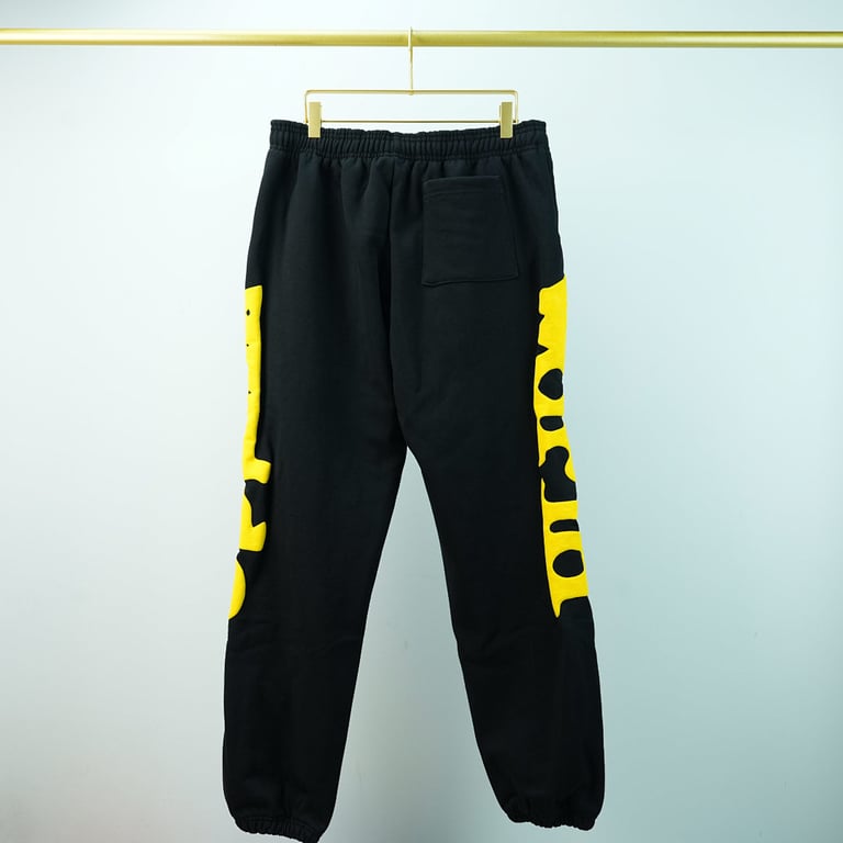 Sp5der Beluga Sweatpants Onyx/Yellow - 9