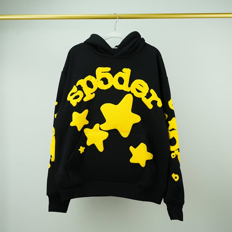 Sp5der Beluga Hoodie Onyx/Yellow - 13