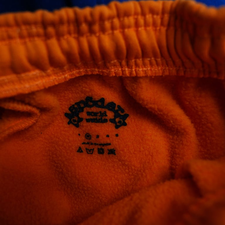 Sp5der World Beluga Sweatpants Orange - 4