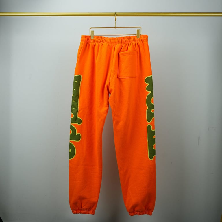 Sp5der World Beluga Sweatpants Orange - 8