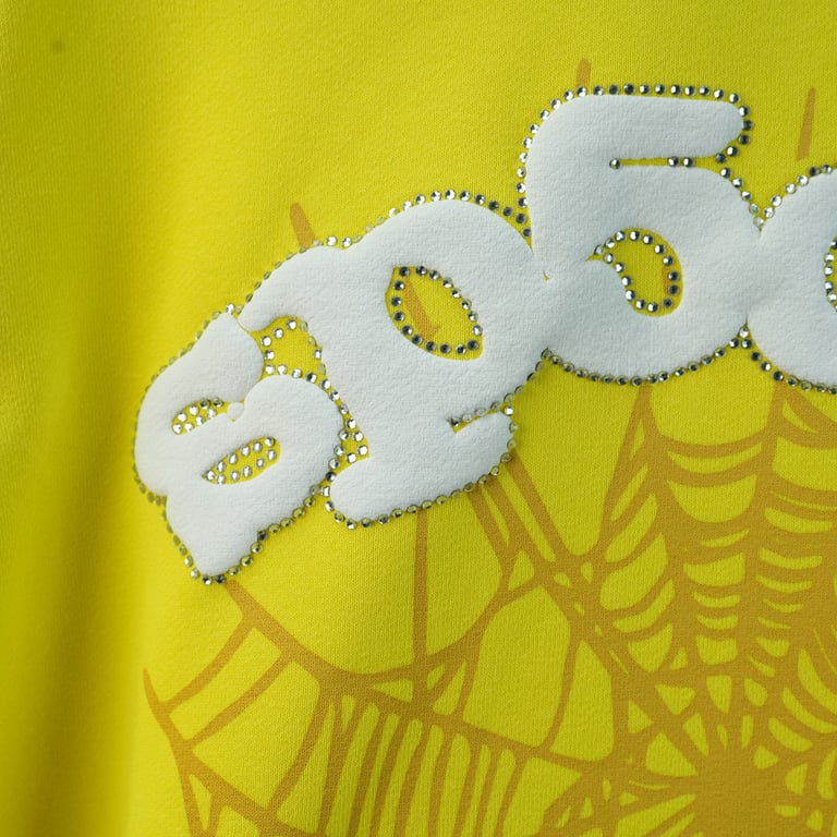 Sp5der Websuit Hoodie Yellow - 33