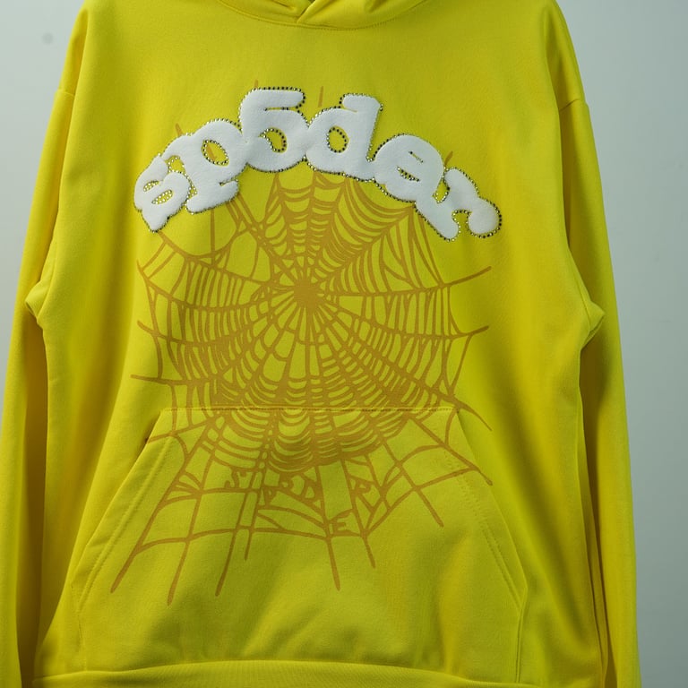Sp5der Websuit Hoodie Yellow - 34