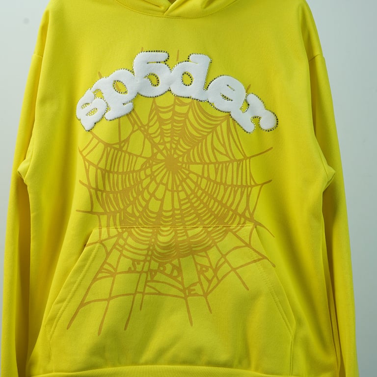 Sp5der Websuit Hoodie Yellow - 35