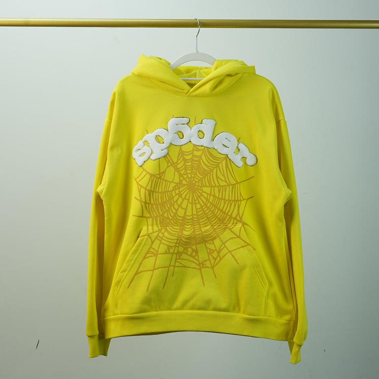 Sp5der Websuit Hoodie Yellow - 36