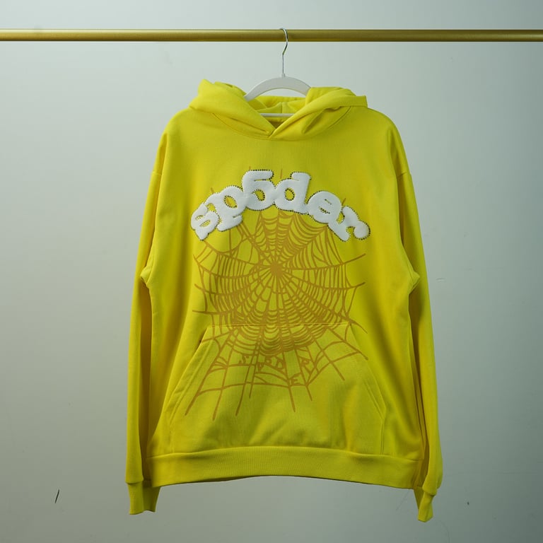Sp5der Websuit Hoodie Yellow - 37